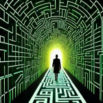 **Image Prompt 1:** A striking visual metaphor of the modern legal landscape as a dense, intricate "legal jungle" or a highly complex digital labyrinth. Tangled glowing lines represent intricate laws and global regulations. In the foreground, an individual appears overwhelmed or lost amidst this complexity. Sharply contrasting, a figure representing a highly specialized legal expert confidently cuts through the dense foliage or navigates the digital maze with a clear, illuminated path, symbolizing clarity and precise guidance in specific legal niches like cybersecurity, AI regulation, or international trade. The mood is dynamic, with elements of digital evolution and global interconnectedness. *Style: Cinematic, high detail, high contrast, symbolic, futuristic undertones.*