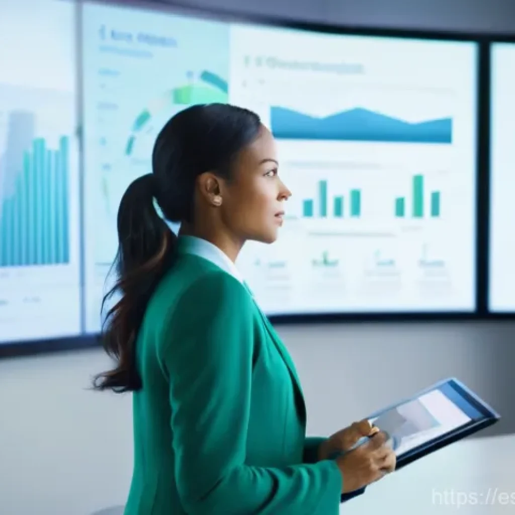 법률자문가의 직무 환경 - The Digital Wave in Legal Advisory**
A dynamic, professional image of a female lawyer in her early 4...