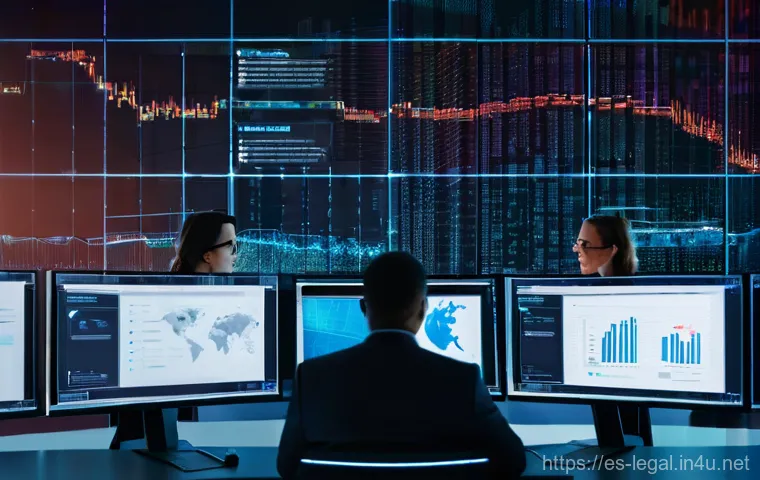 법률자문가의 직무 환경 - The Digital Wave in Legal Advisory**
A dynamic, professional image of a female lawyer in her early 4...