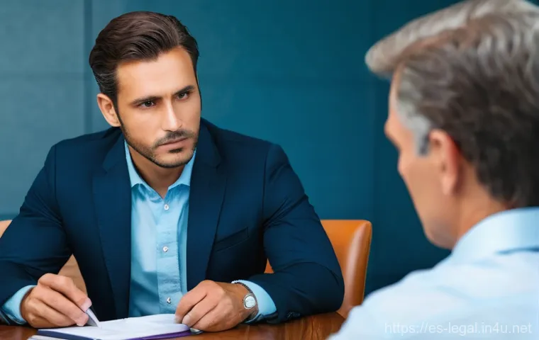 법률 자문가의 의뢰자 대응 매뉴얼 - **Prompt:** A diverse female lawyer, in her late 30s, with a warm, approachable smile, extends her h...