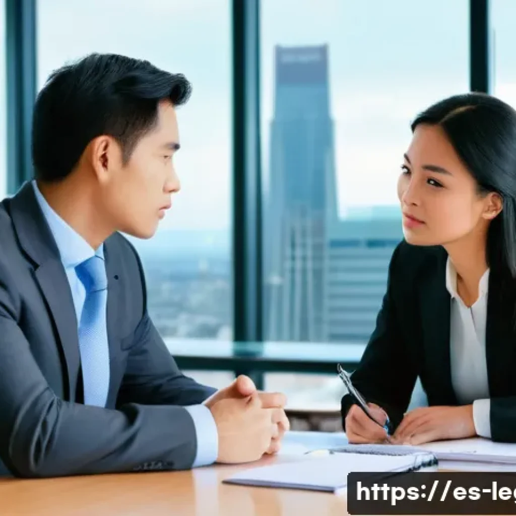 법률 자문가의 실무적 접근법 - **Prompt 1: The Empathetic Legal Guide**
    "A modern, diverse female lawyer in smart, business cas...