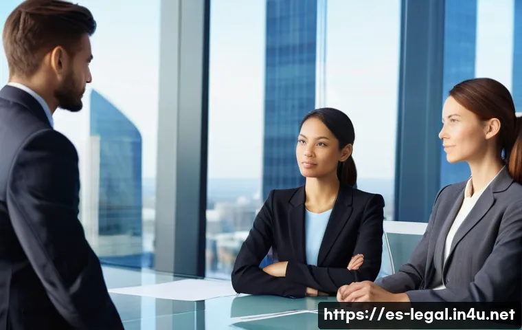 법률 자문가의 직무 책임 증대 방법 - **Prompt 1: The Agile Legal Strategist**
    "A dynamic, wide-angle shot of a diverse group of legal...