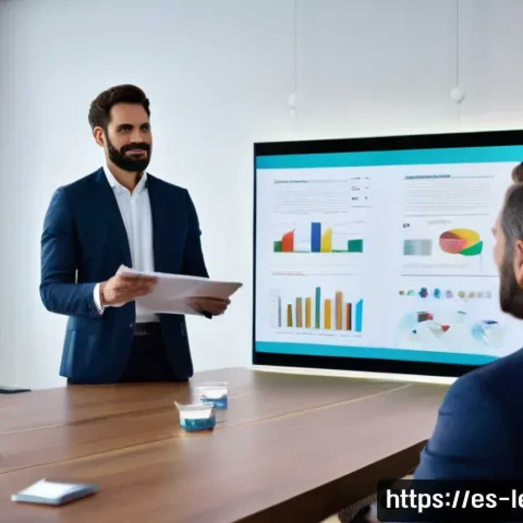 법률 자문가의 직무 평가 - A modern corporate office meeting room with diverse business professionals including a confident leg...